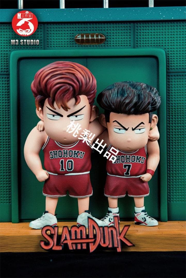新品未開封『スラムダンク』M3桜木花道＆宮城リョータフィギュアガレキ スタチュー