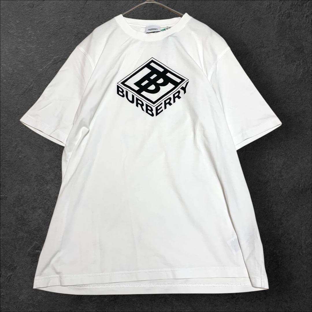 バーバリー Burberry TBロゴ Tシャツ 半袖カットソー ホワイト 白