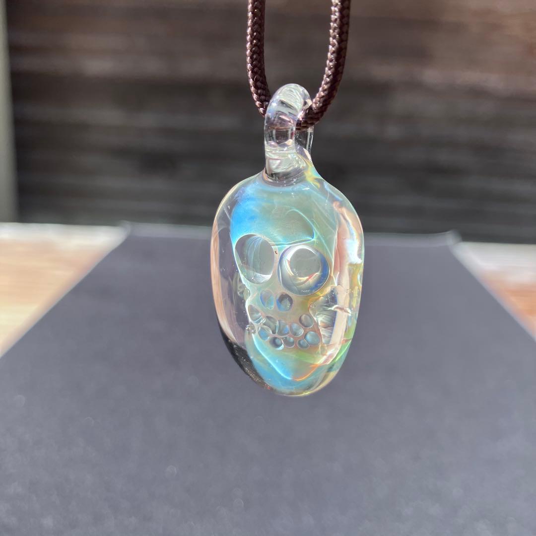 XODAS ペンダント ボロシリケイトガラス Bob Skull Proto