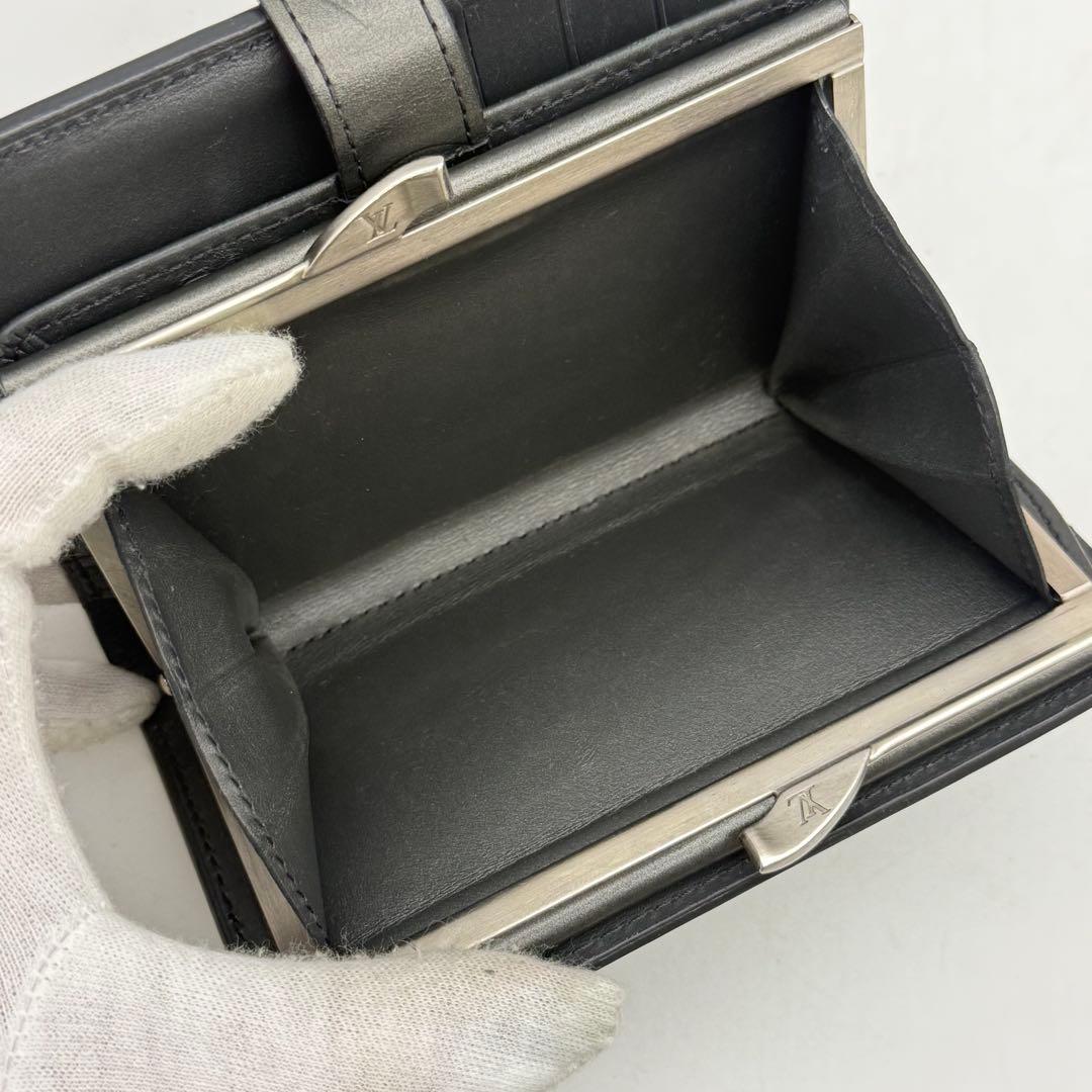 【極上美品】新型 ルイヴィトン マット ポルトフォイユ ヴィエノワ がま口財布