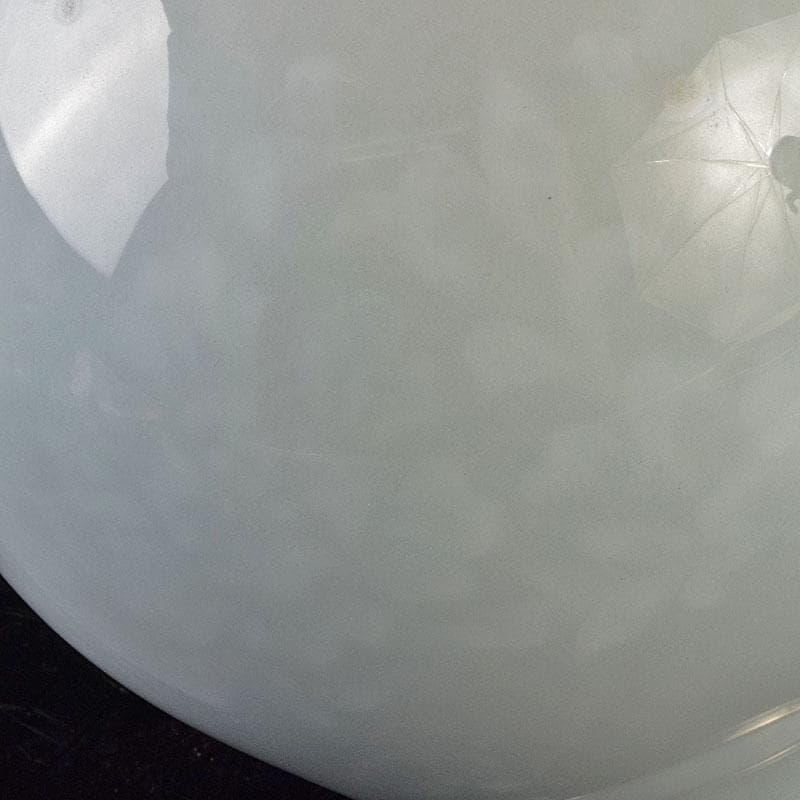 七宝焼　安藤七宝店造　青玉釉　唐草文　花瓶　共箱　D　R9181H