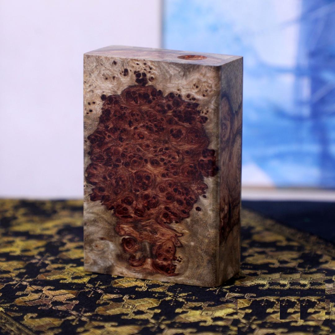 天然木 無垢材 シガレットケース｜一点物 木目が美しい｜手作り 煙草ケース