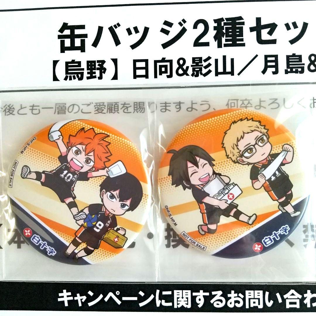 ハイキュー 白十字缶バッジ キズ処置シリーズコラボ 当選品
