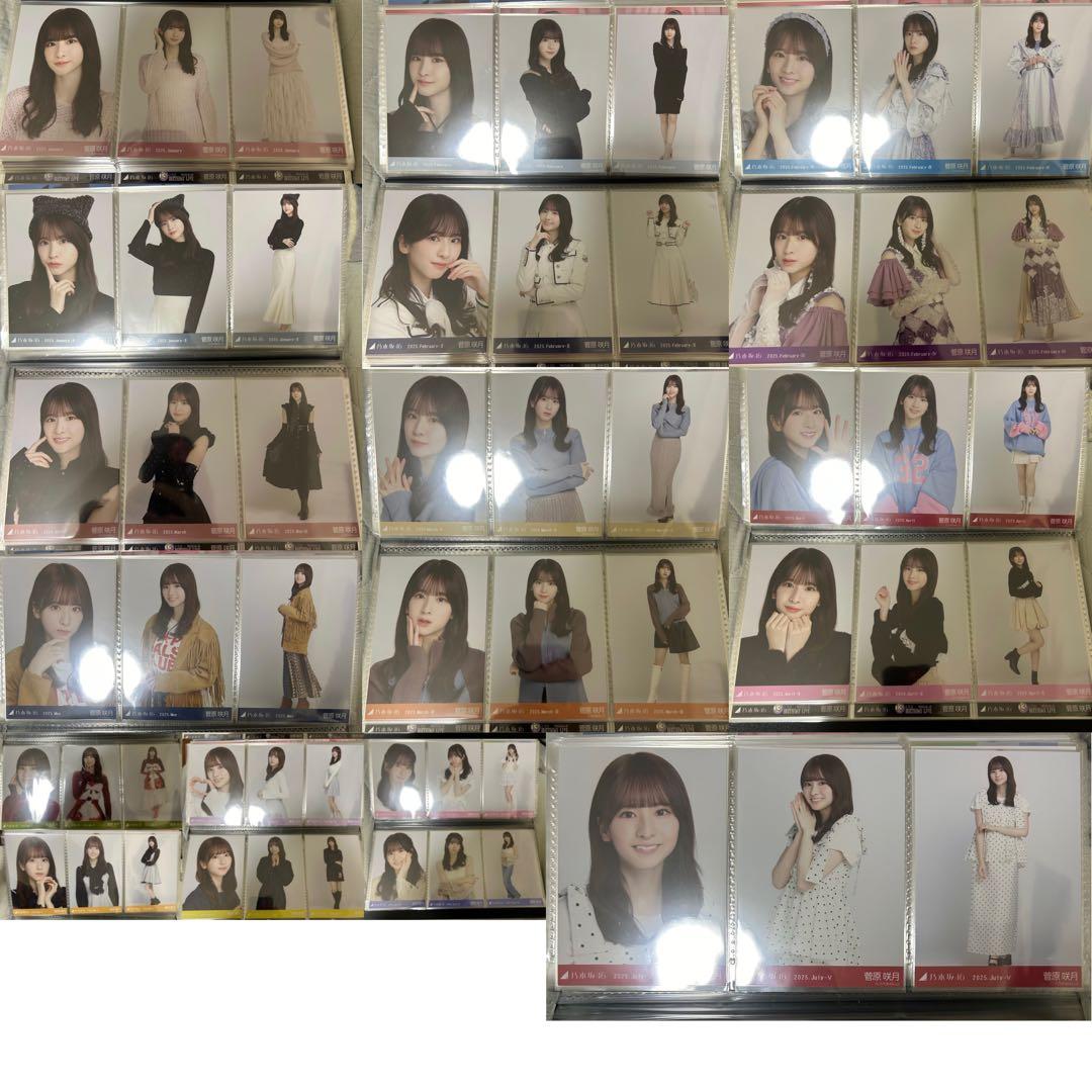 乃木坂46 菅原咲月 2025年月間ランダム 生写真 コンプ 19種 まとめ売り
