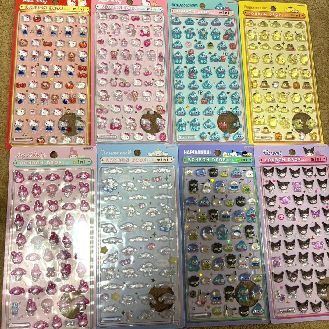 正規品 ボンドンドロップミニ シールセット サンリオ 8点セット