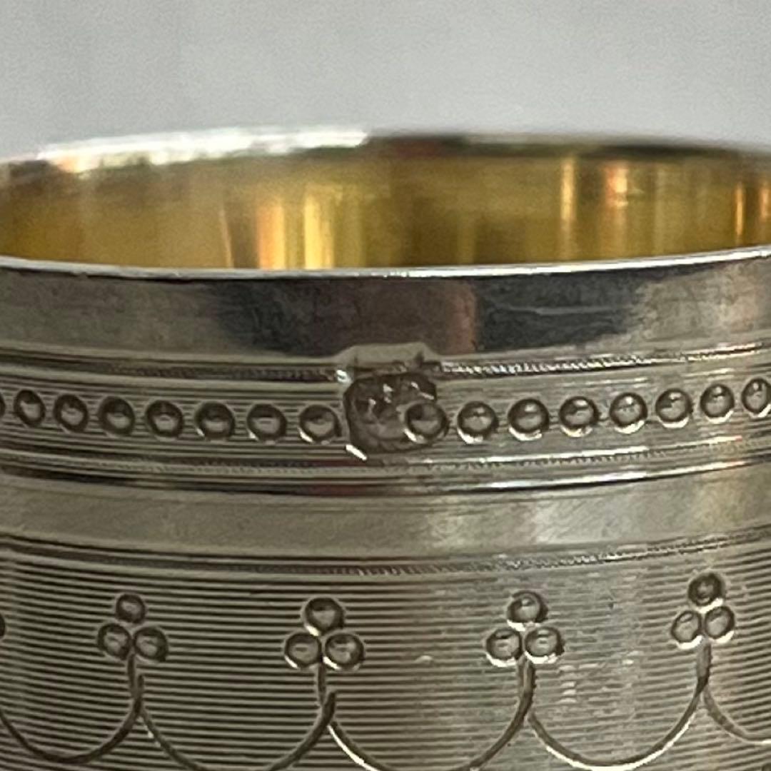 フランス　パリ　アンティーク　シルバー　銀製　リキュールカップ