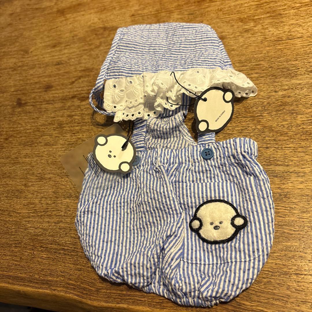 JUMINEのBABY MONGU ロンパースと帽子のセット　即完売商品