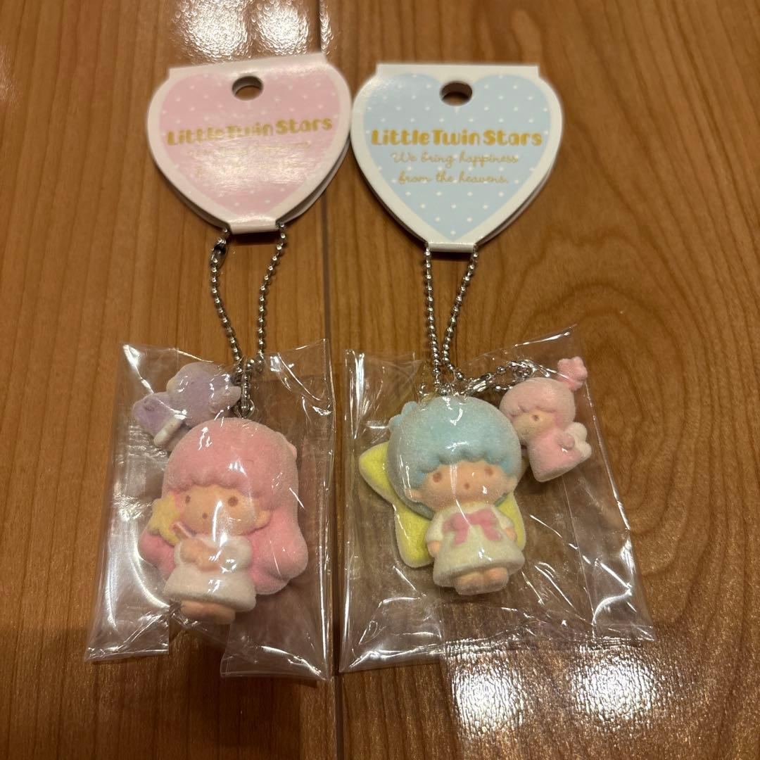 サンリオ＊リトルツインスターズ＊フロッキーマスコットキーホルダー＊キキララ＊レア