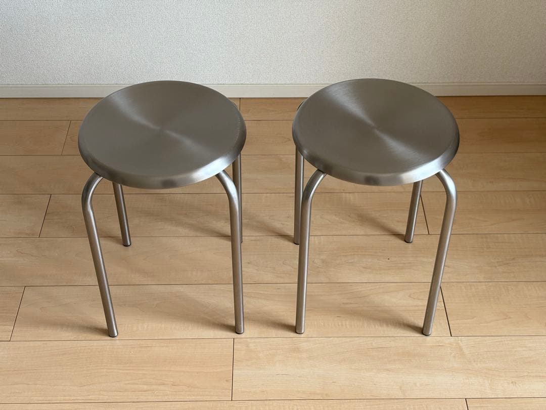新品　スチールスツール　2つセット
