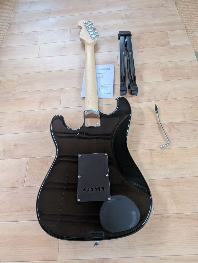 (初心者向け)SELDER エレキギター ブラック スタンド付き