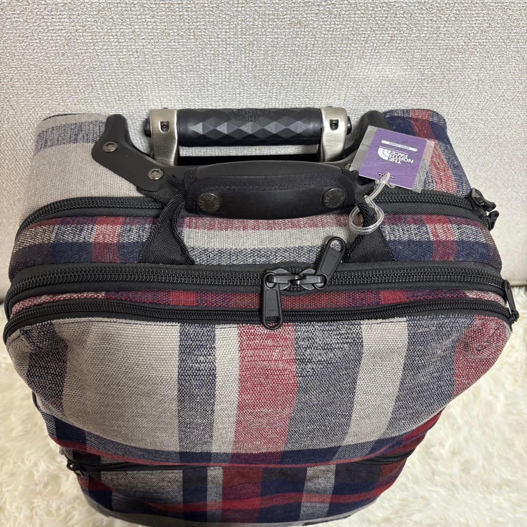 【美品】ノースフェイス キャリーケース パープルレーベル トラベルキャリー2輪