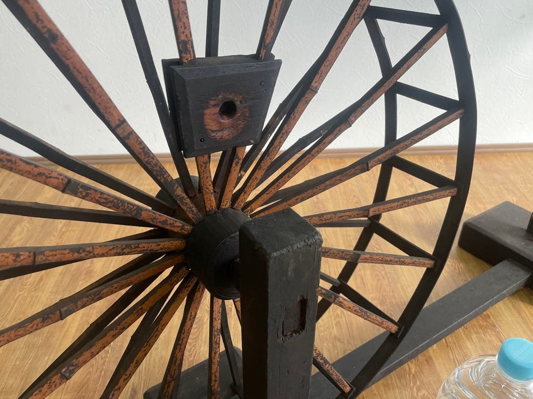 糸巻き 木製 アンティーク 昭和 糸巻機 レトロ 古民家 糸車 ディスプレイ