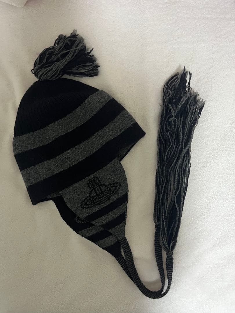 Vivienne Westwood ニット帽 黒とグレー