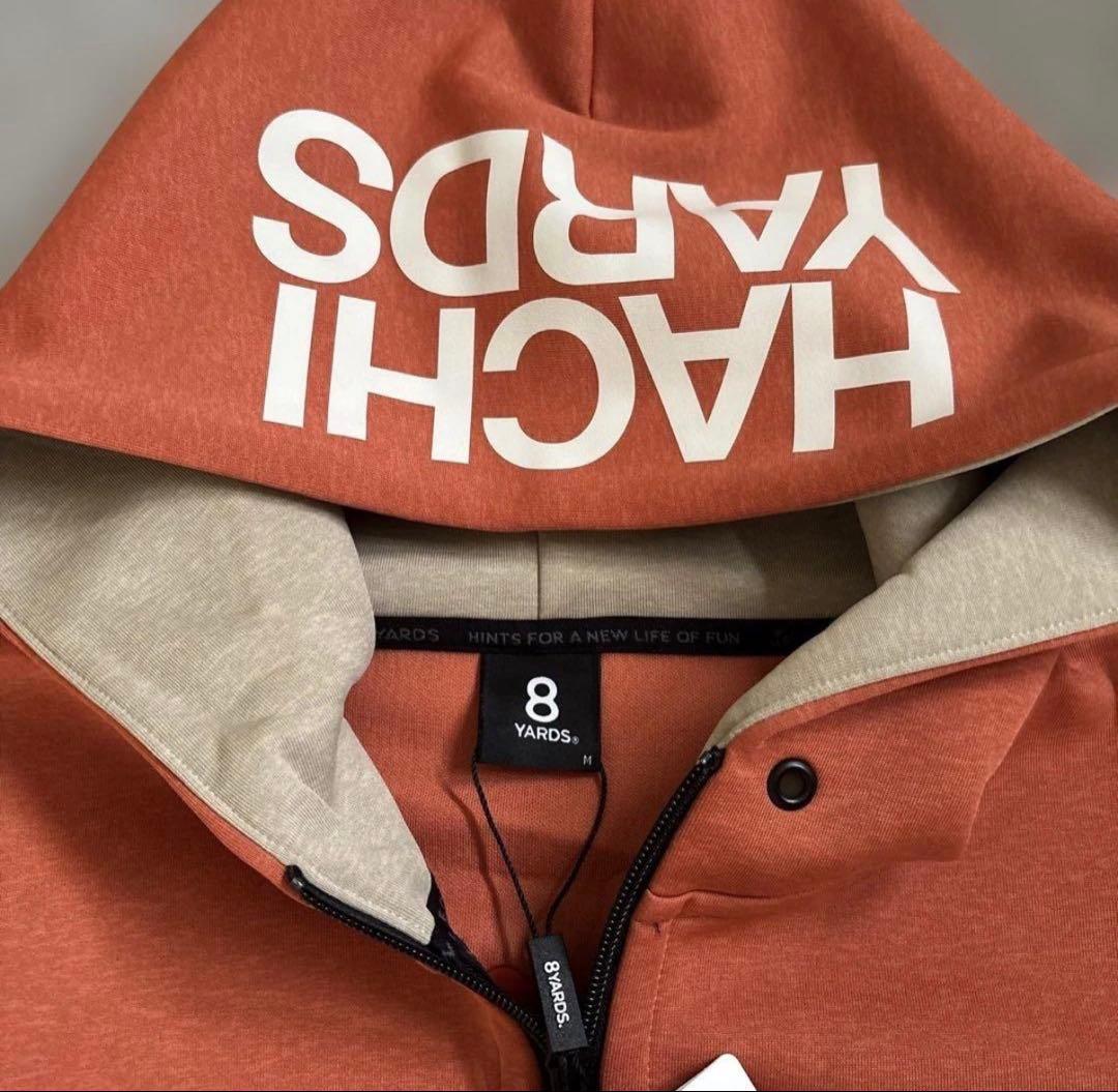 【タグ付】8YARDS ♪MOKU BIG HOODIE Mサイズ オレンジ