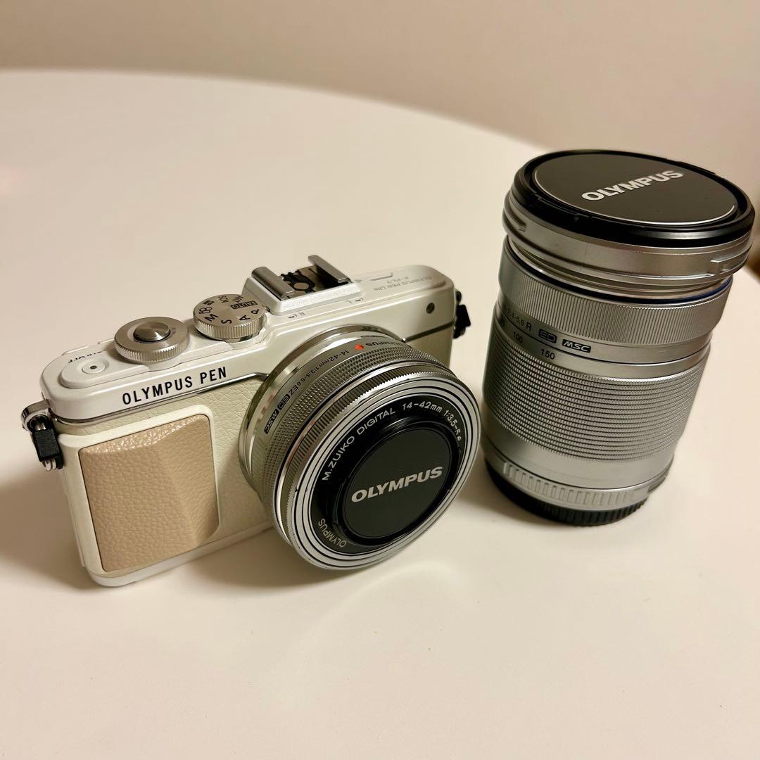 OLYMPUS PEN Lite E-PL7ホワイト ダブルレンズキット