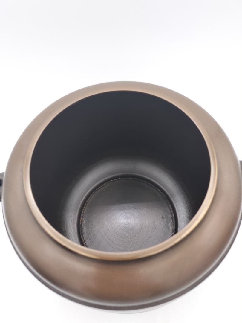 c413 唐銅皆具 鬼面遊環 八尾祥栄 木箱 茶道具 古物