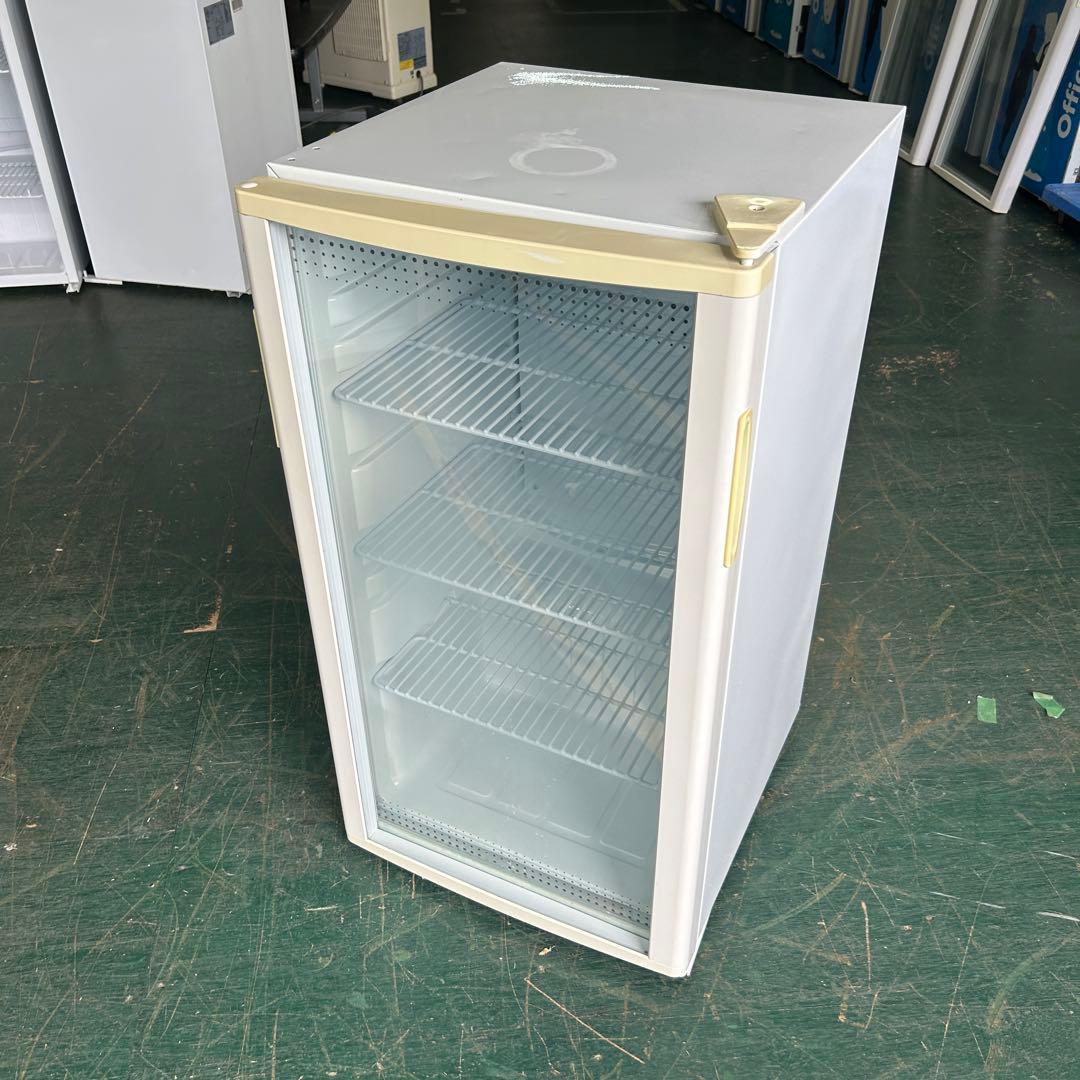 158業務用 冷蔵ショーケース オフィスコンビニ XW-105 左右開き 小型