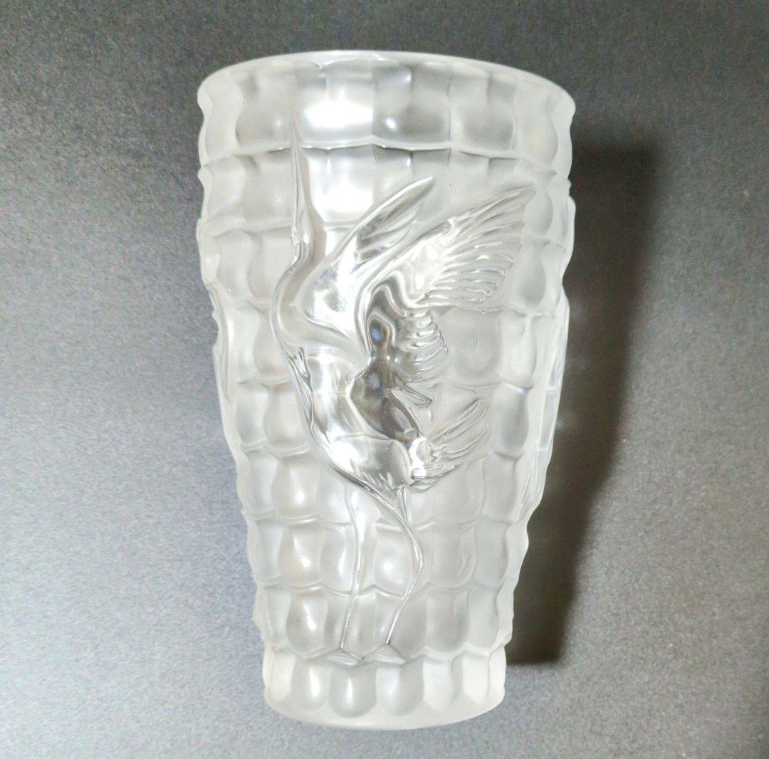 ルネ・ラリック　LALIQUE 花瓶　VASE　 ツル　美品