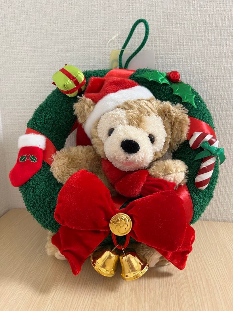 【新品未使用タグ付き】ダッフィー　ぬいぐるみリース　クリスマス