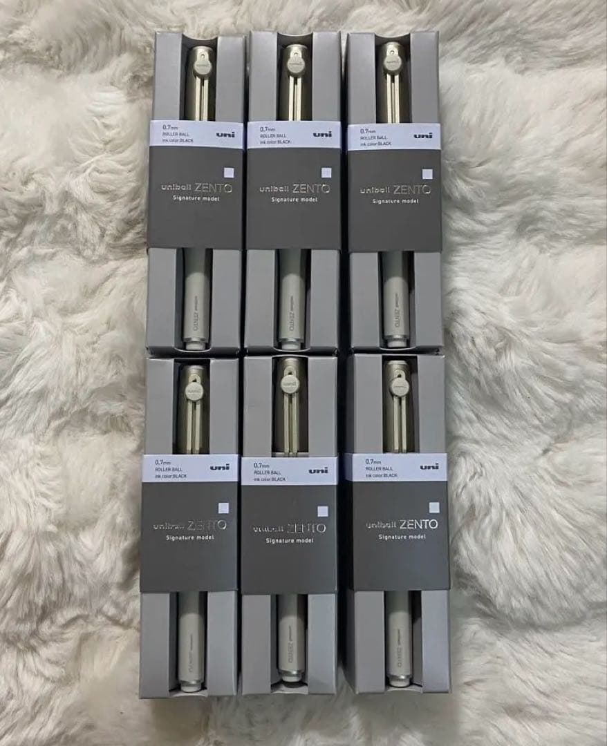 uni uniball ZENTO シグニチャーモデル シャンパンゴールド 6本