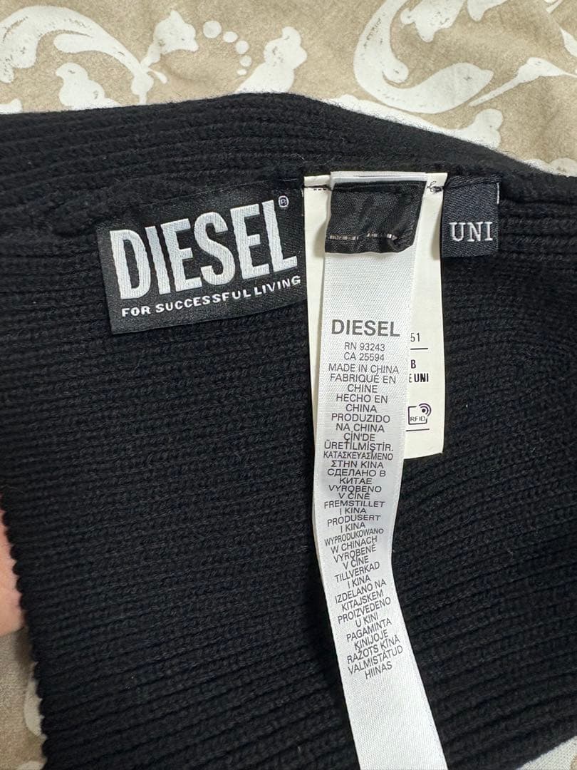 DIESEL ブラック ニット帽