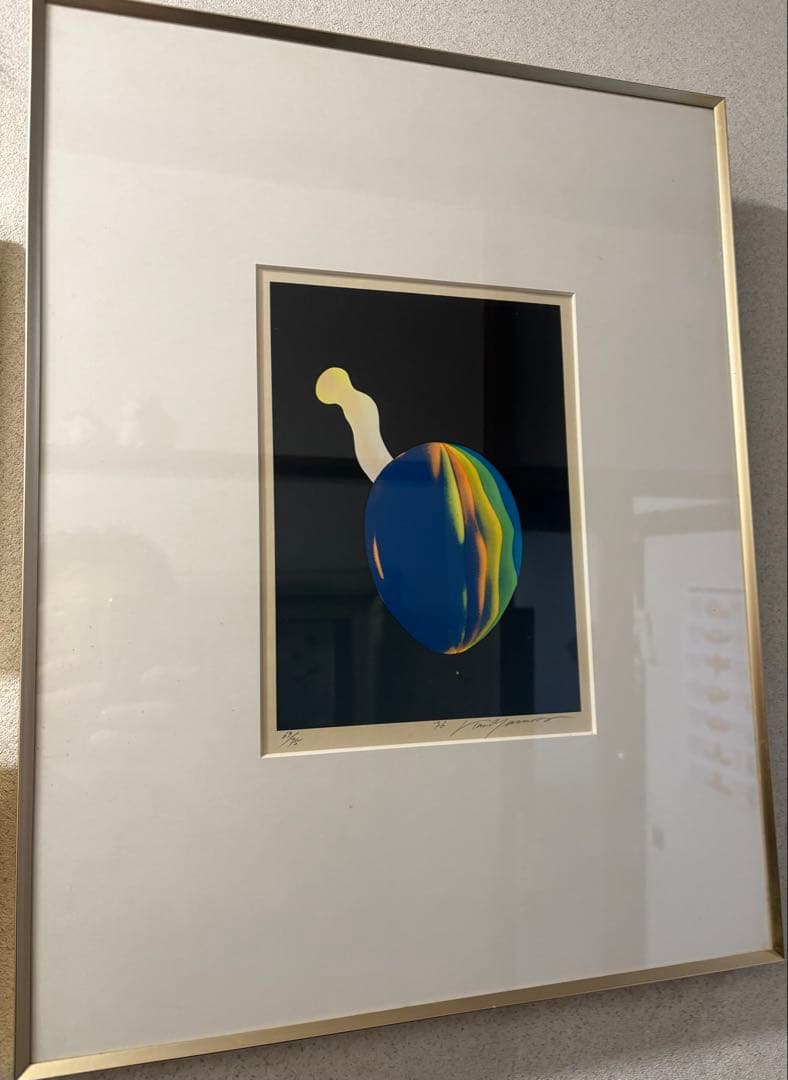 安田侃　本物シルクスクリーン作品 75枚中の69 ￼直筆サイン入り。