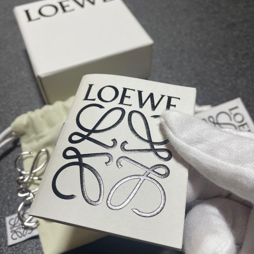 LOEWE シルバーブローチ ロゴデザイン