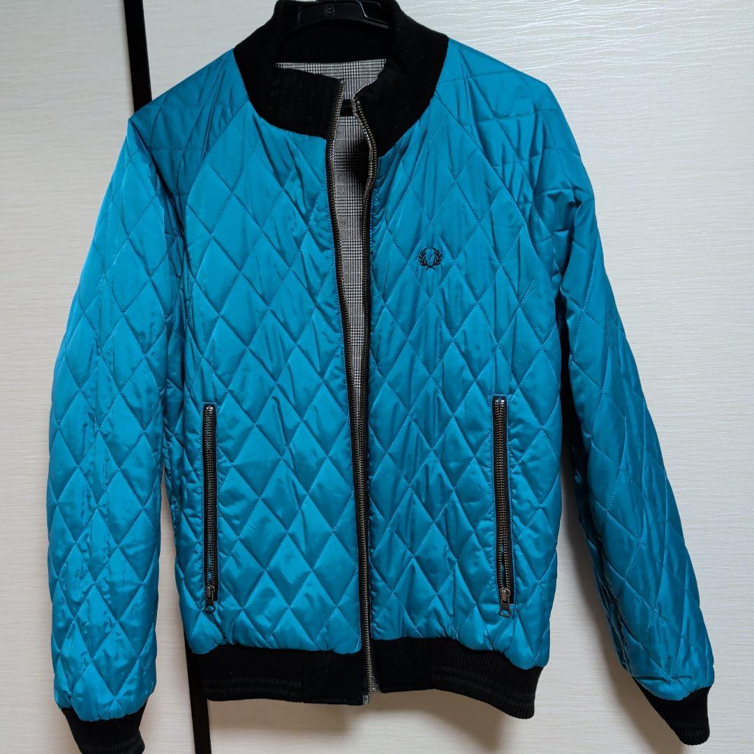 フレッドペリー ジャケット グレー ブラック チェック リバーシブル