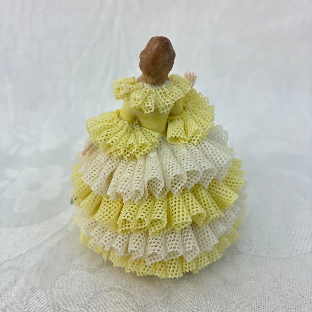 アイリッシュドレスデン レース陶器人形 \"Rosa\" 3体セット③