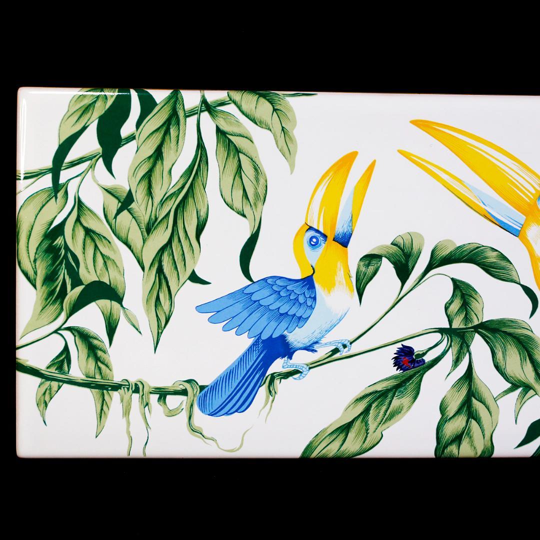 【極美品 送料込み】エルメス トゥカン 陶板画セット プラーク