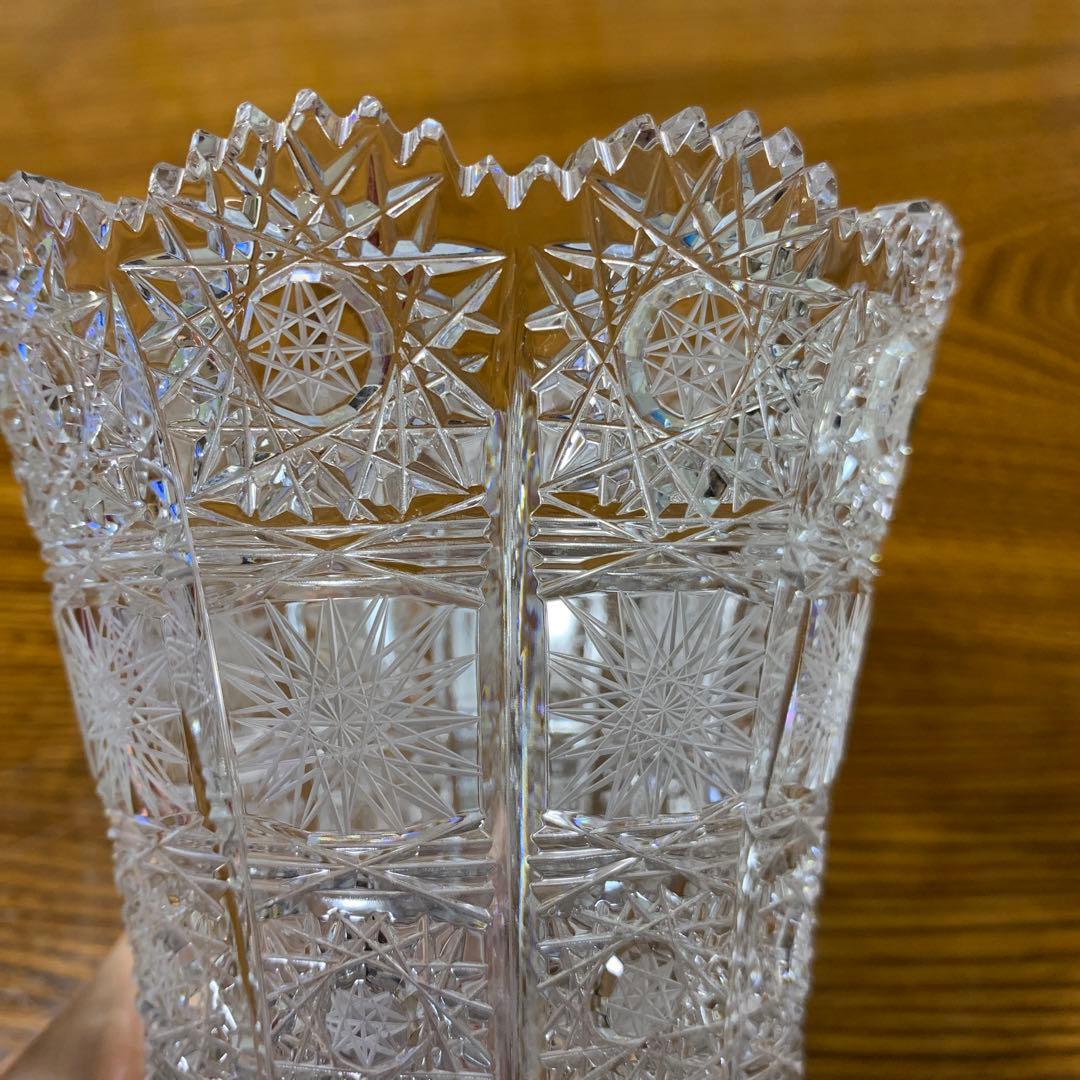 ボヘミア クリスタルガラス BOHEMIA 花瓶 花器　ミニブーケ