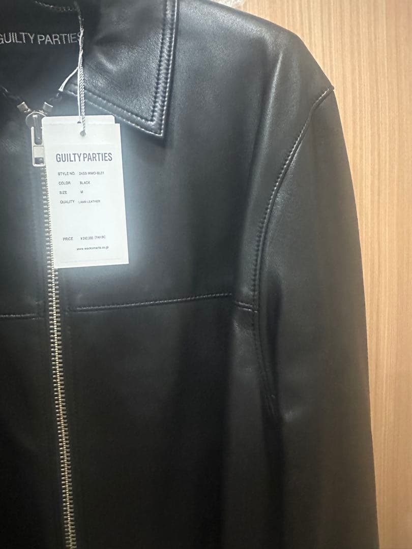 新品未使用　24SS 定価242000円　ワコマリア　レザーライダースジャケット