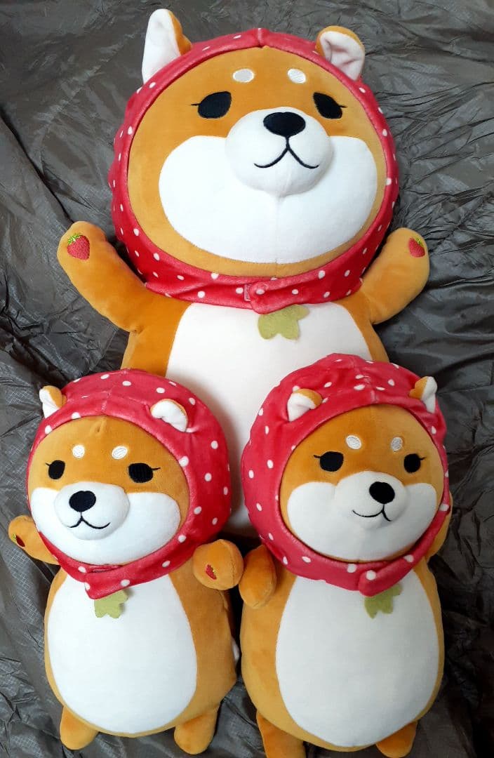 柴ずきん いちご３匹セット (バラ売り可)