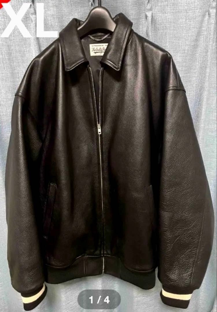 ジャケット・アウター WACKOMARIA LEATHER VARSITY JACKET