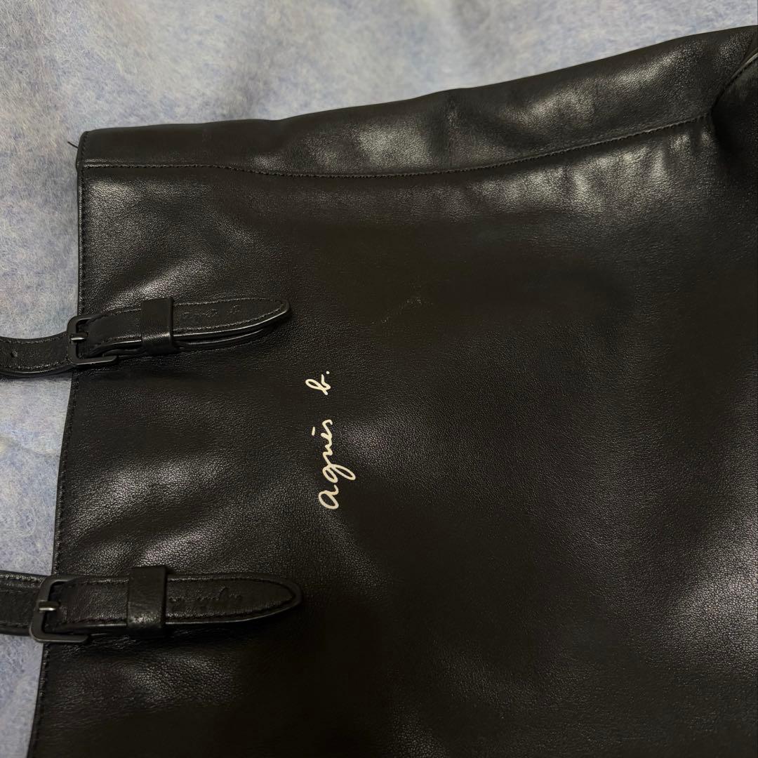 【美品✨️完売品】agnes b アニエスベー トートバッグ 2way ブラック