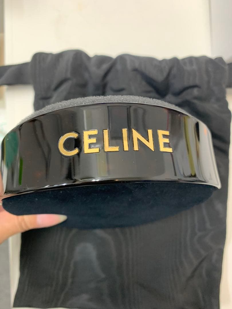 CELINE 黒 ヘアバンド