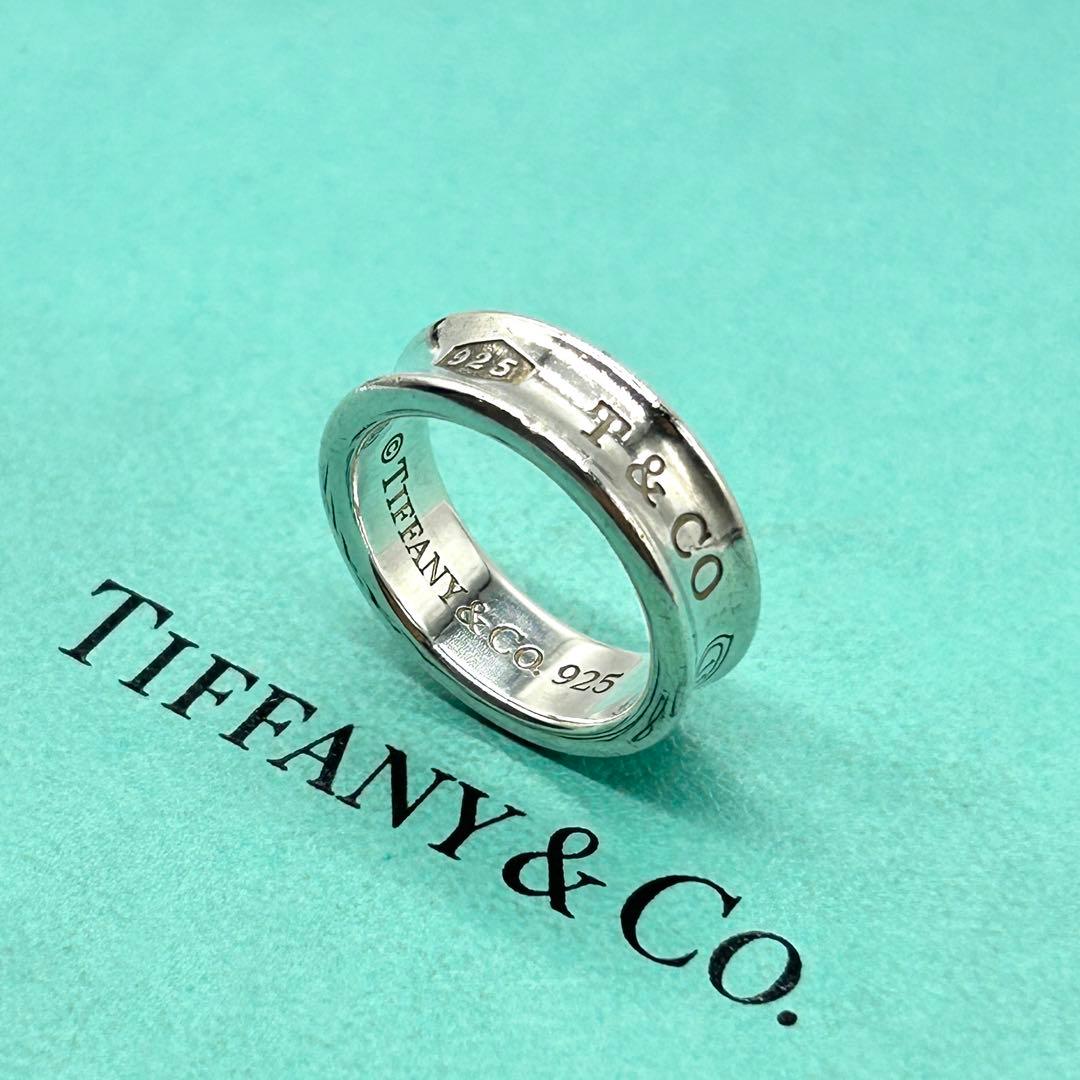 ティファニー　ナロー　1837 リング　約15号　シルバー　925 私的刻印あり