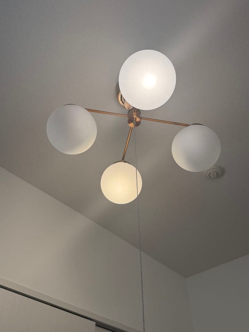 【電球4個付き】4灯シーリングライト カフェ風 北欧