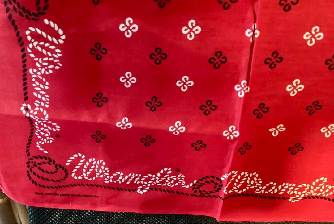 p.c .s .K mページ☆ネイビー・レッドバンダナ10枚セット