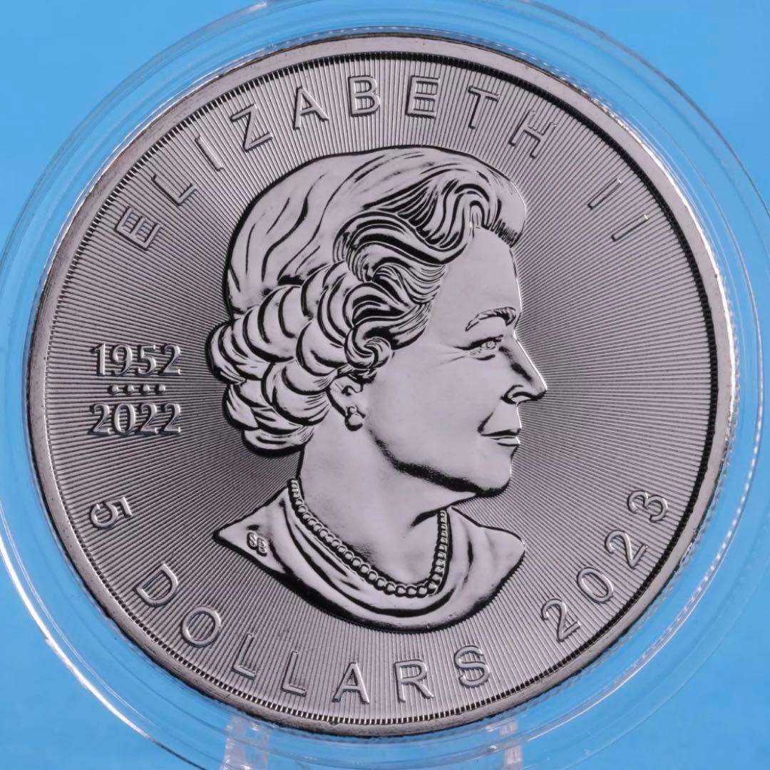 世界100枚限定！ カナダ メイプルリーフ 銀貨 カラー 野獣ライオン 1オンス