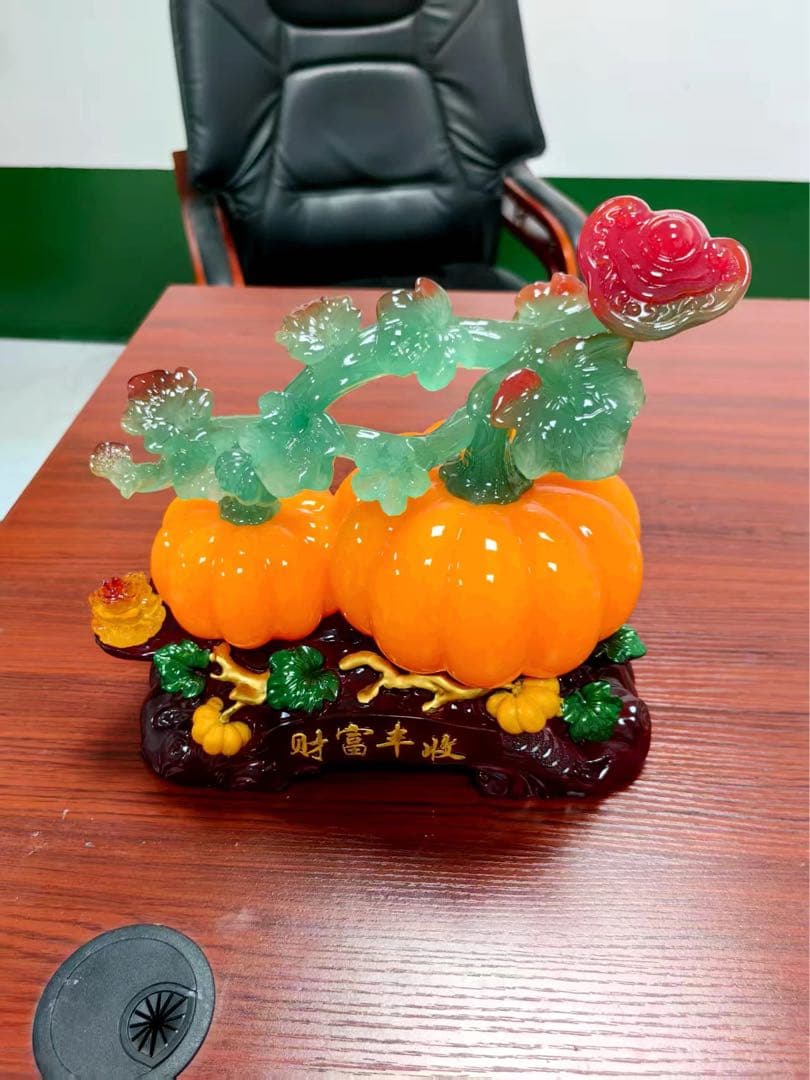 樹脂製カボチャ置物 財富の象徴