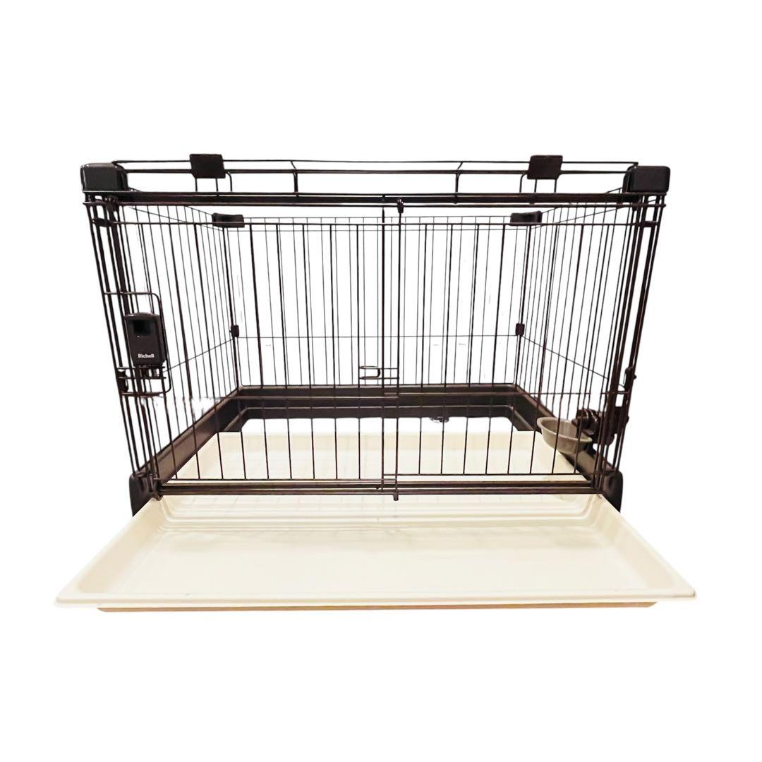 Richell リッチェル お掃除簡単ペットサークル 犬用ケージ　給水器付き