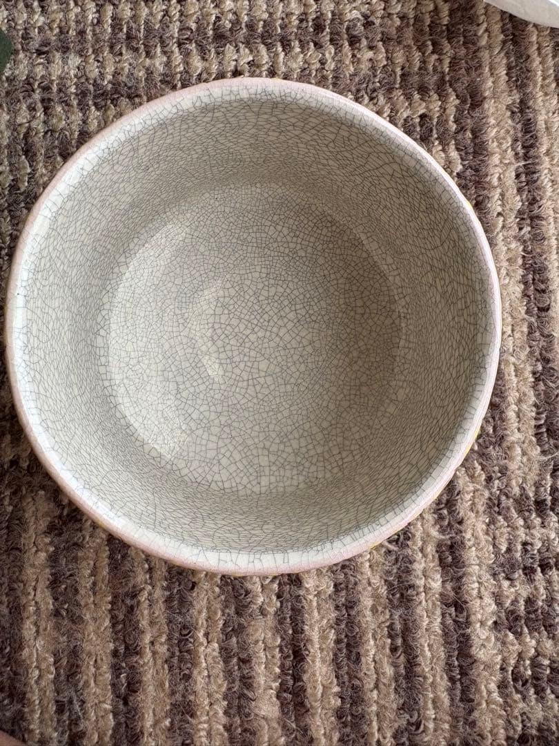 桜小紋　楽茶碗　和楽