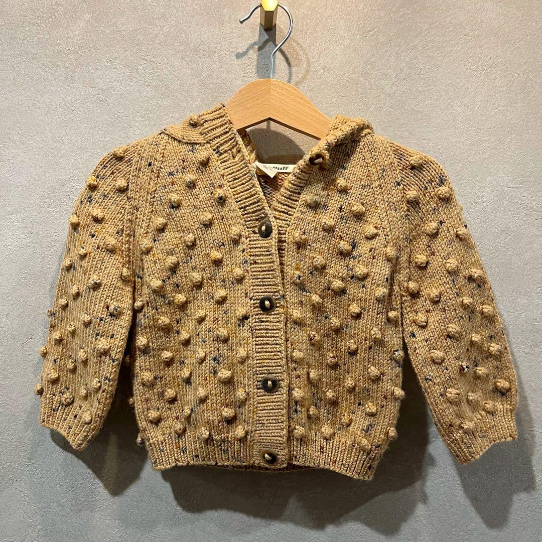 misha&puff ポップコーンカーディガン
