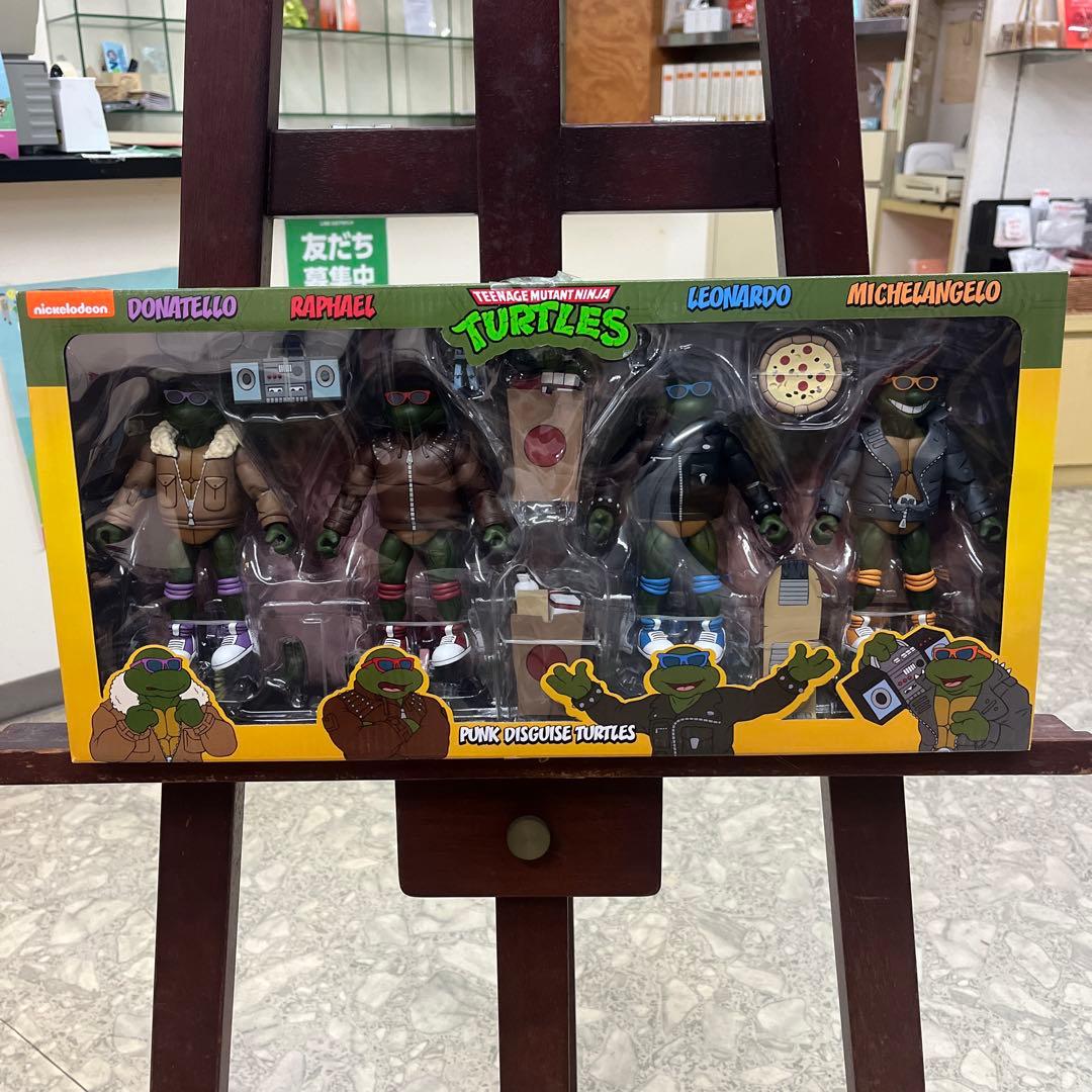 NECA TMNT ミュータントタートルズパンクディスガイズフィギュア4体セット