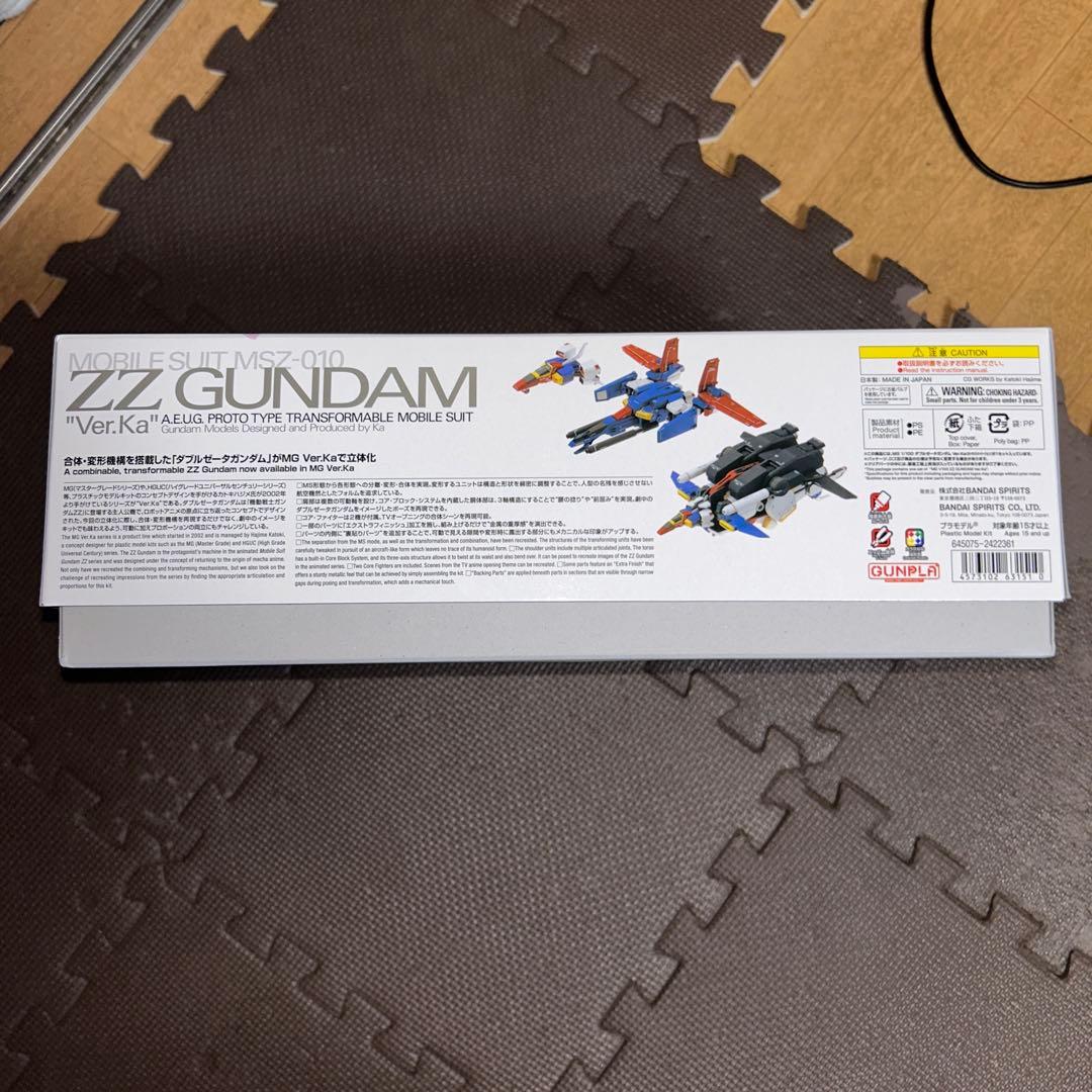MG 1/100 ダブルゼータガンダム Ver.Ka 機動戦士ZZガンダム