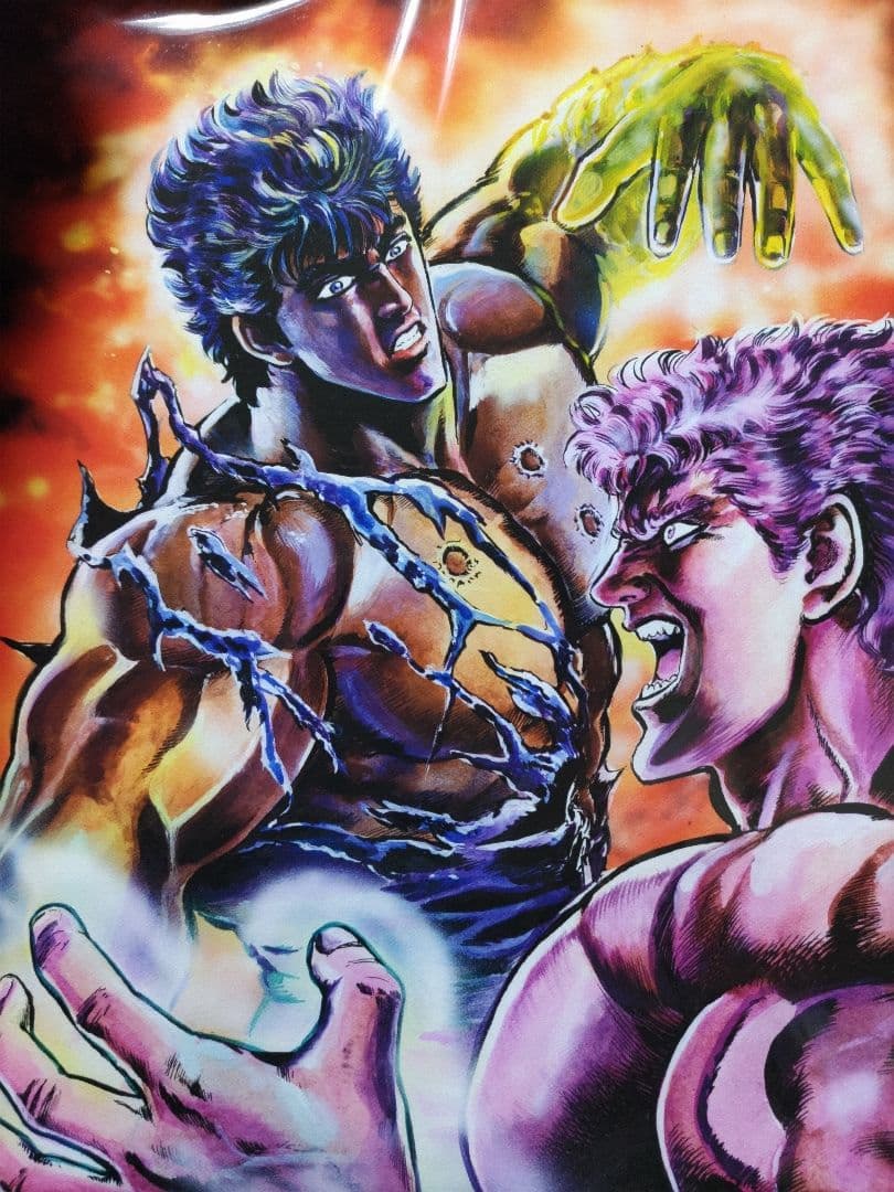 北斗の拳　キャラファインボード　ケンシロウVSラオウ　北斗の拳大原画展　P6