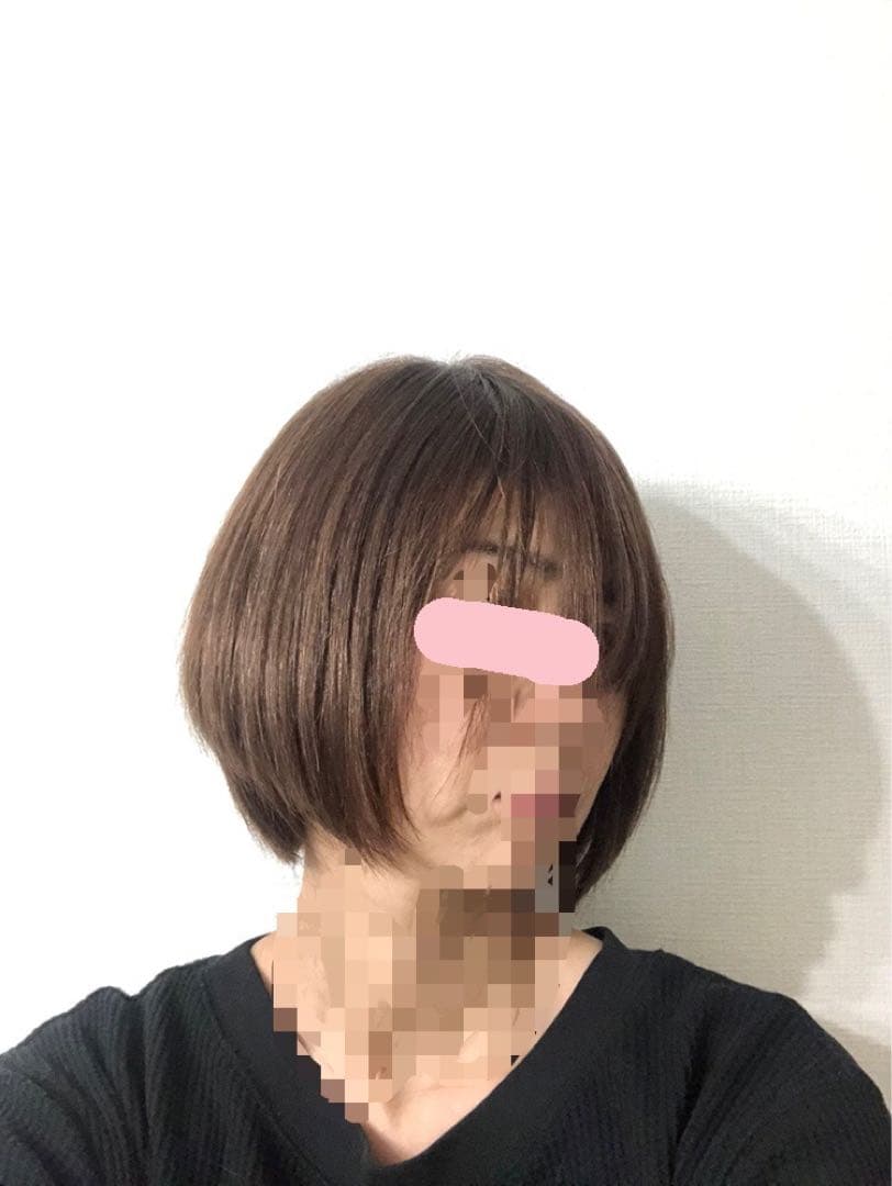 人毛100% ショートボブ　ブラウン前髪あり　未使用