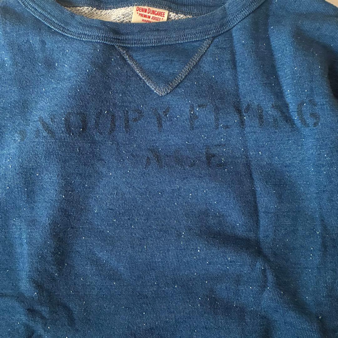 DENIM DUNGAREE 02 スヌーピー 刺繍　トレーナー　スウェット