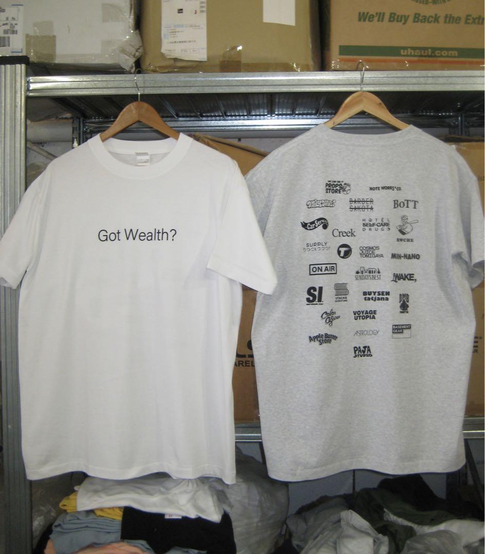 PAJA STUDIO Got Wealth? Tシャツ 白 Mサイズ